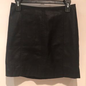 Free People faux leather mini skirt
